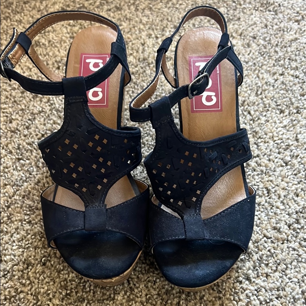 Navy Women's Wedges